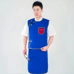 Single sided radiation shielding lead apron